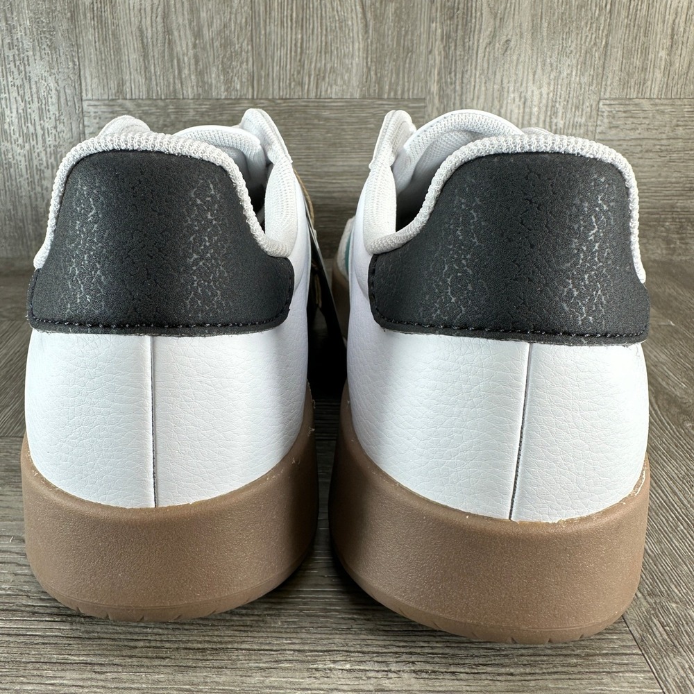 Adidas Barreda Sneakers Womens 10 White Teal Gum Sole Retro Sporty NEW JR1194 - Picture 4 of 8